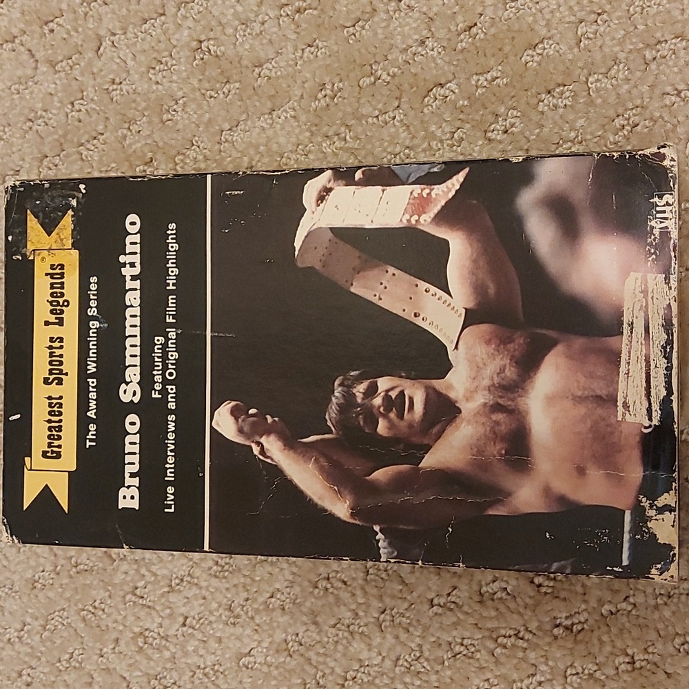 Bruno Sammartino Greatest Sports Legends VHS Wrestling WWF WWE cassette 1985